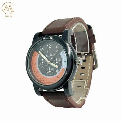 Factory Direct Sale Black Bezel Digital Tape Moon Phase Quartz Wrist Watches