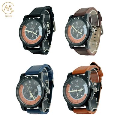 Factory Direct Sale Black Bezel Digital Tape Moon Phase Quartz Wrist Watches