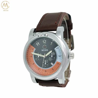 Fashionable Sports Quartz Movement Men's Wristwatch with Laser Printing Logo