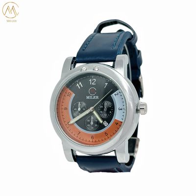 Fashionable Sports Quartz Movement Men's Wristwatch with Laser Printing Logo