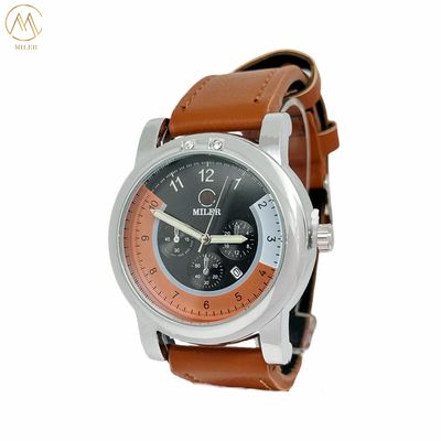 Fashionable Sports Quartz Movement Men's Wristwatch with Laser Printing Logo
