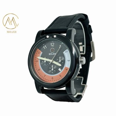 Black Gold and Silver Bezel Quartz Wrist Watch Waterprood for Men and Women