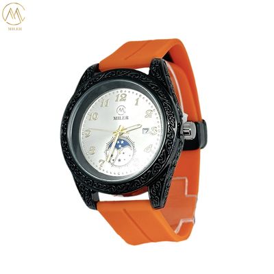 Miler Silicone Wrist Watch with Customized Color and Logo