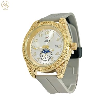 Factory Wholesale Fashion Minimalist Quality Quartz Wrist Watch with Silicone Band