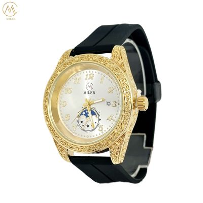 Factory Wholesale Fashion Minimalist Quality Quartz Wrist Watch with Silicone Band