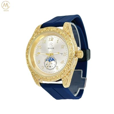 Factory Wholesale Fashion Minimalist Quality Quartz Wrist Watch with Silicone Band