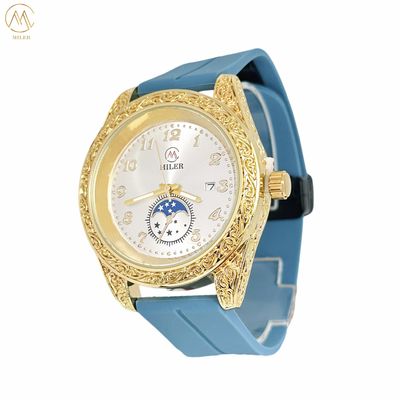 Factory Wholesale Fashion Minimalist Quality Quartz Wrist Watch with Silicone Band