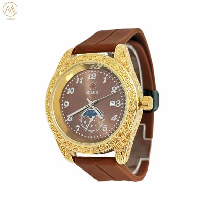 Factory Wholesale Fashion Minimalist Quality Quartz Wrist Watch with Silicone Band