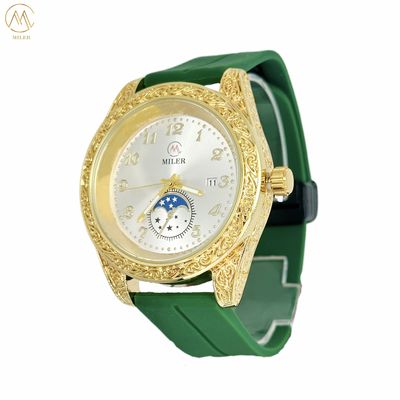 Factory Wholesale Fashion Minimalist Quality Quartz Wrist Watch with Silicone Band