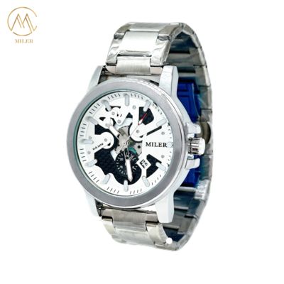 Men′s Sapphire Glass Waterproof Arabic Dial Stainless Steel Strap Watch