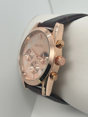 Durable Quartz Stainless Steel Quartz Watch With Luminous Hands Date Display Buckle Clasp