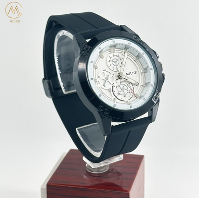 Miler 1005 30M Life Waterproof Sports Chronograph Watches Men's Quartz Watch Silicone Strap Luxury Fashion Wristwatch