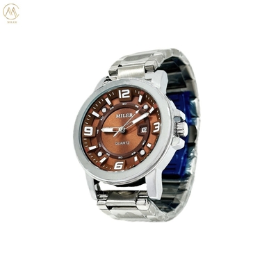 New Casual Sport Men  Luxury Waterproof Quartz Watch with Stainless Steel Band