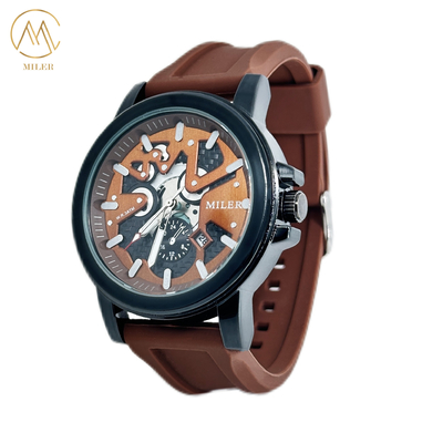 Wholesale Fashion Custom logo Men Watches New Designer Customization Quartz Silicone Strap Watches