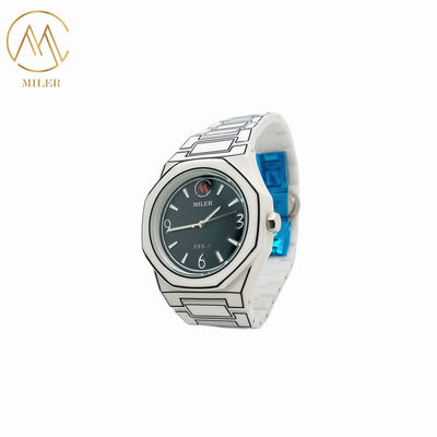 7 Colors Stainless Steel Strap Watch Waterproof 30ATM Quartz Wrist Watch